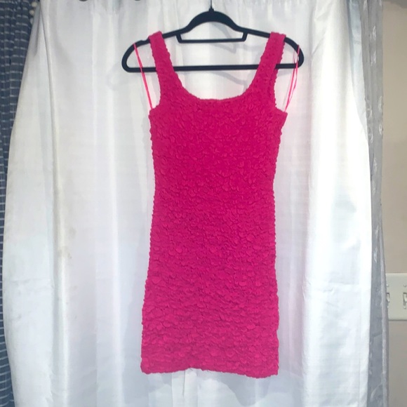 🔥COTTON:ON 2XS scrunchie bodycon mini dress hot fuchsia Barbie 80s VIDEO VIXEN - Picture 8 of 16